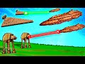 Massive REBEL FLEET Attacks AT-ATs and Star Destroyers in Forts Star Wars!