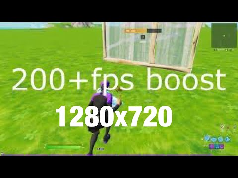 How to get 200+fps the best res 1280x720 in fortnite using cru