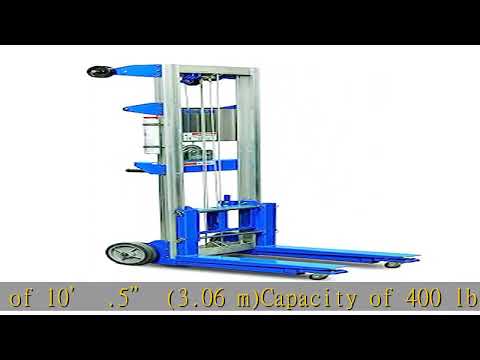 Genie Lift, GL- 8, Heavy-Duty Aluminum Manual Lift, 400 lbs Load Capacity, Lift Height 10' 0.5"