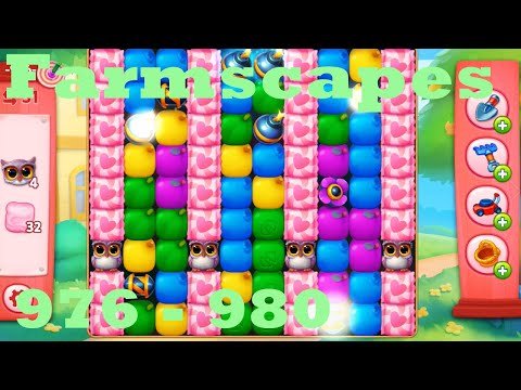 Farmscapes Level 976 - 980 HD Gameplay Walkthrough |  3 - match game | android | ios | pc | app