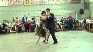 Maria Ines Bogado y Sebastian Jimenez bailando el Vals DICHAS QUE VIVI en LA MILONGA DEL MORAN
