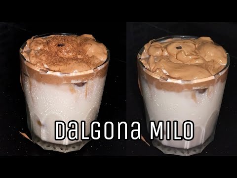 Dalgona Milo Recipe | How To Make Dalgona Milo Recipe | Without Eggs Or Without Cream | 3 Minute