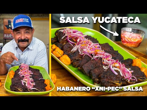 The YUCATECA HABANERO Recipe for SALSA XNIPEC (Mexican Salsa for Tacos, Carnitas & Carne Asada)