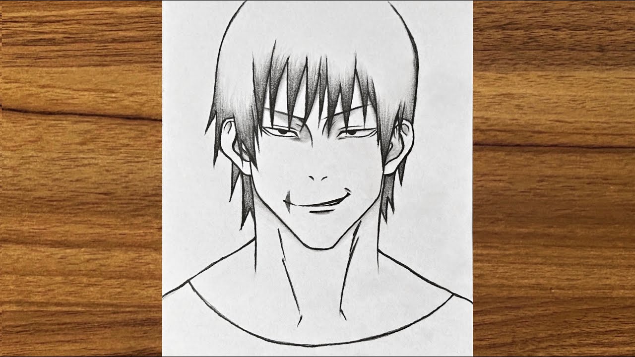 How to Draw Toji Fushiguro from Jujutsu Kaisen | Anime drawing videos for beginners | Anime drawing