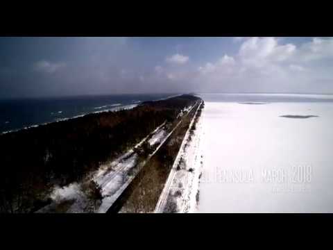 Hel Peninsula, March 2018 [drone 4K] Półwysep Helski zimą  z drona