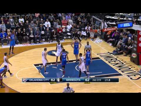 Nemanja Bjelica vs Oklahoma City Thunder 27.01.2016 (11Pts)