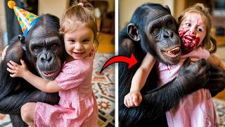 Esta garota foi DEVORADA VIVA depois de brincar com um chimpanzé de "estimação"
