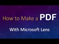 How To Make A PDF Scan Of Your Homework Assignments Using Microsoft Office Lens