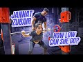 HOW LOW CAN SHE GO HOW TO SQUAT LOW BAR WITH JANNAT ZUBAIR