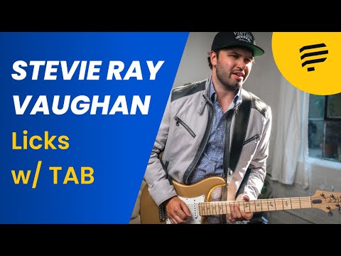 10 Stevie Ray Vaughan licks with TAB (Stevie Ray Vaughan Guitar Lesson)