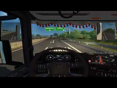 Euro Truck Simulator 2 MP | Roma-Torino | Timelapse