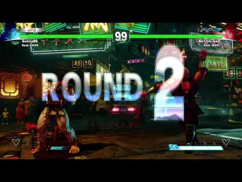 STREET FIGHTER V RYU ( sunny ) vs BISON ( nat-su-kao )