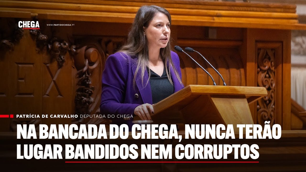 Na bancada do CHEGA, nunca terão lugar bandidos nem corruptos