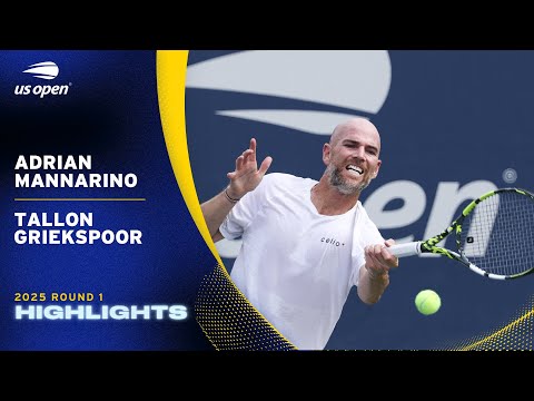 Adrian Mannarino vs. Tallon Griekspoor Highlights | 2025 US Open Round 1