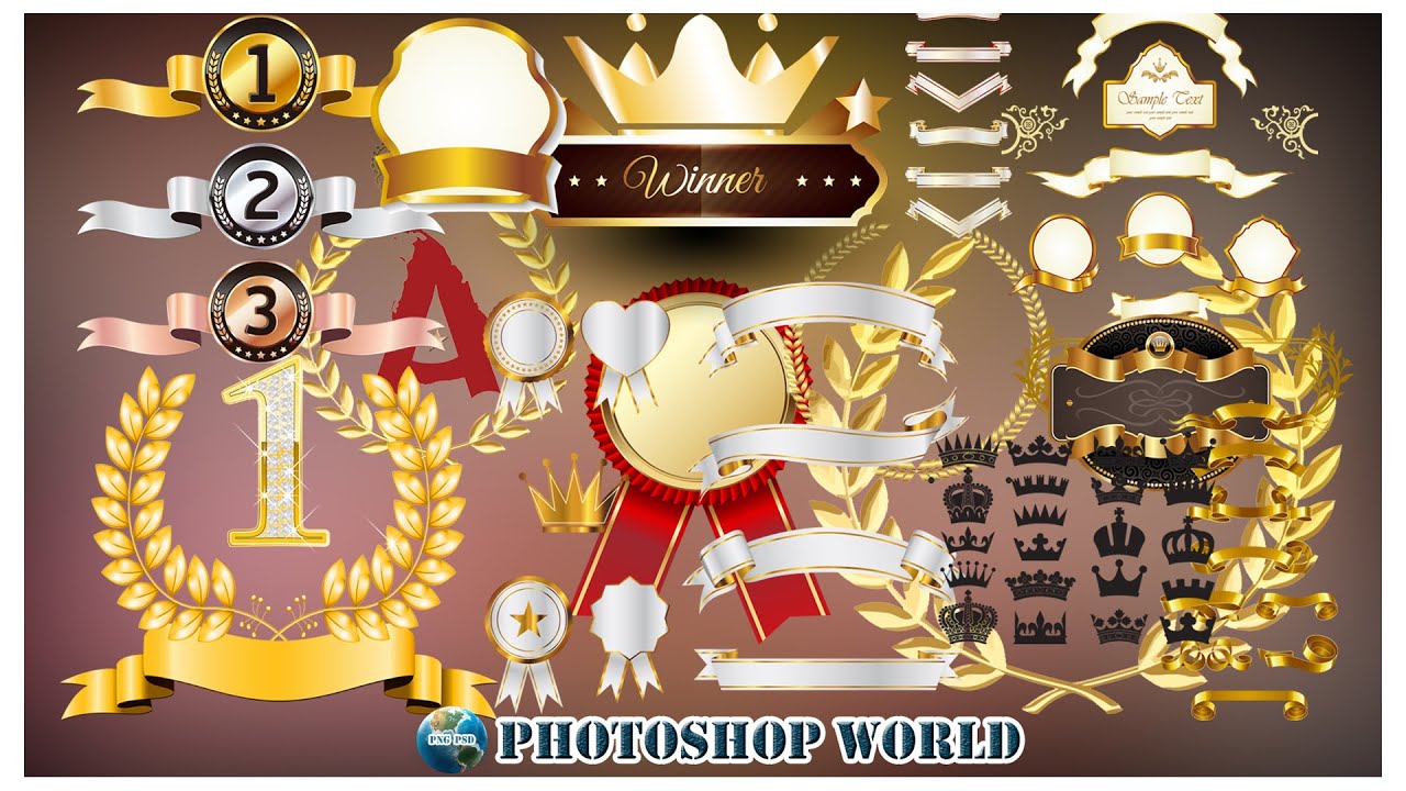 Gold medal Award Prize, golden trophy free png