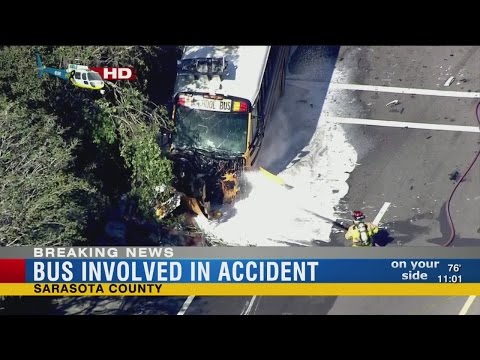 Bus involved in crash