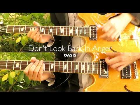 Don't Look Back In Anger - Oasis  ( Guitar Tab Tutorial & Cover )