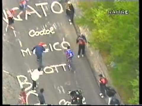 CICLISMO GIRO 2000 LA  CRONO DEL SESTRIERE INCORONA GARZELLI