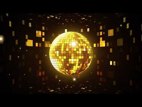 Spinning Gold Disco Ball Vj Loop - Disco Ball Animation Party Background