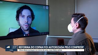Fala de Gabriel Rostey no SPTV - CONPRESP aprova projeto de restauro do COPAN