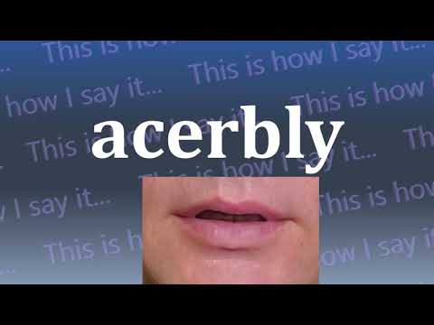 This is How I Say...acerbly