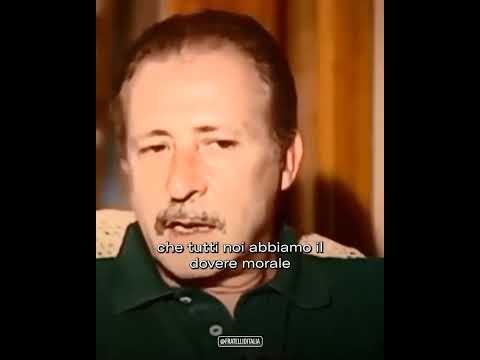 “Siamo cadaveri che camminano” La toccante intervista a Paolo Borsellino dopo morte Giovanni Falcone