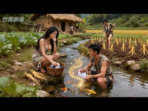 鄉下傻小子用童養媳的內衣盛水喝卻意外覺醒神級守護系統！一指爛菜葉變成萬年人參，臭水溝養出千年錦鯉，無數美艷寡婦獻身跪舔求庇護#灾荒求生路