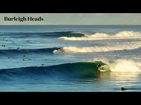 Pure Stoke As A Set Builds On The Point - Burleigh Heads - July 2024