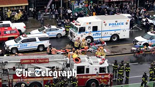 New York subway shooting: Gunman on the loose as sixteen injured in Brooklyn attack