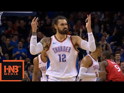 Steven Adams EPIC Dunk / Thunder vs Raptors