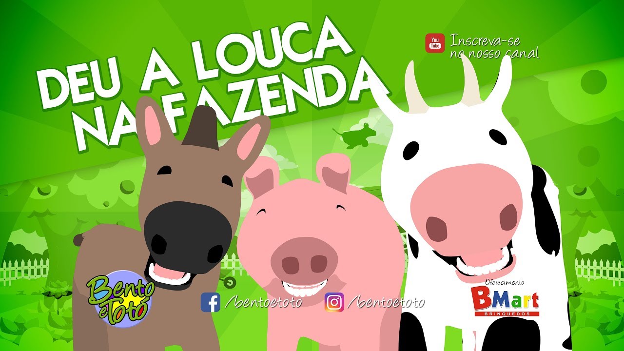 Bento e Totó - Deu a Louca na Fazenda (Desenho Infantil)