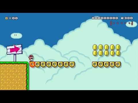 Super Mario Maker Levels: "Key Coin Donut Lift Heights"