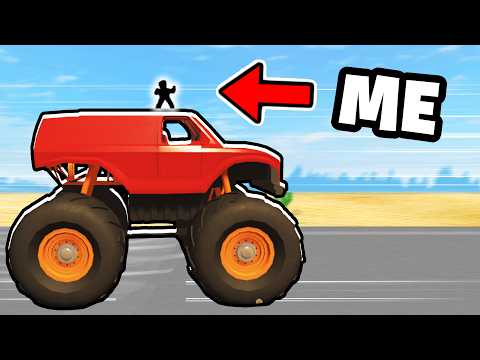 driving a MONSTER TRUCK in a dusty trip
