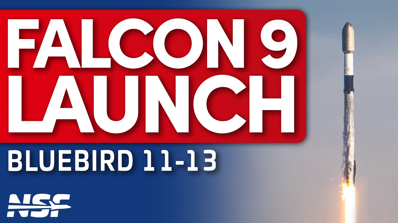 SpaceX Launches Falcon 9 with Bluebird 11-13