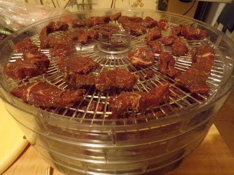 homemade BEEF JERKY no special spices or process Snackmaster Jr dehydrator American Harvest NESCO