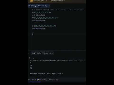 The Role Of Max Function In Python Programming Explained In 3 Minutes Python Coding
