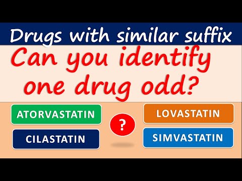 How to differentiate drug suffixes in easy way