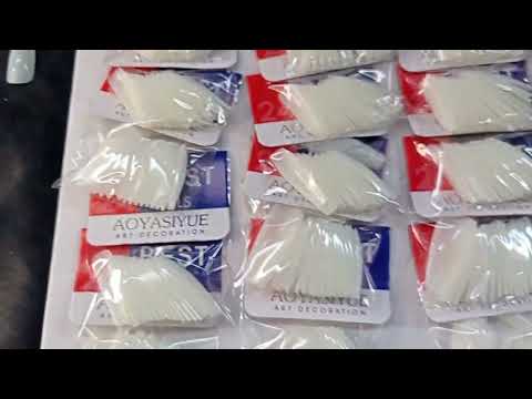 CARTELA DE UNHA POSTIÇA BRANCA BAILARINA COM 24 KITS