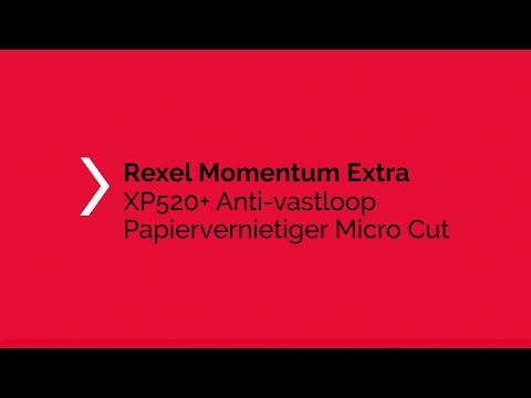 Een Papiervernietiger Rexel Momentum Extra XP520+ snippers 2x15mm koop je bij Van Leeuwen Boeken- en kantoorartikelen