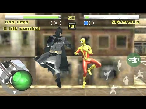 Spider Hero Vs Monster Hero Vs Bat Hero | Superheroes Ring Wrestling Fight - Android GamePlay
