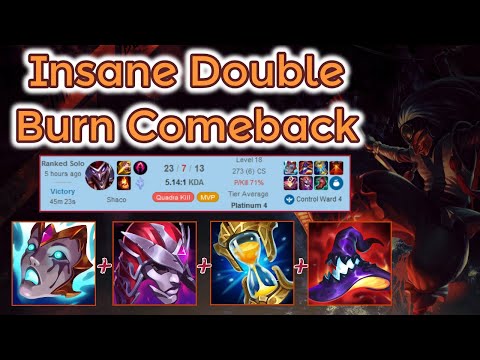 Insane AP Shaco Gamesafe Quadra Hardcarry - S12 [League of Legends] Full Gameplay - Infernal Shaco