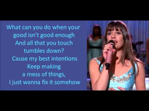 Glee - Get It Right (lyrics)