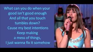 Glee - Get It Right (lyrics)