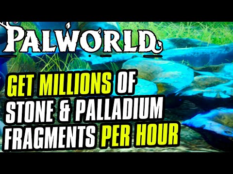 Palworld How to Farm Millions of Stone and Palladium Fragments Per Hour AUTOMATED