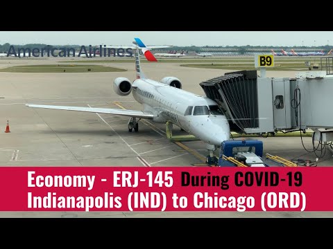 [4K] American Eagle | ERJ-145 | Economy | Indianapolis (IND) To Chicago (ORD)