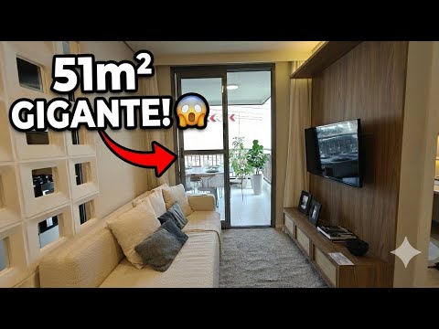 Tour of a 51m² Apartment with Integrated Balcony / You won't believe the space - decorated model ...