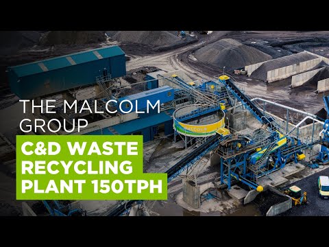 C&D Waste Recycling Wash Plant Installed in Glasgow for Malcolm Group - CDE Projects