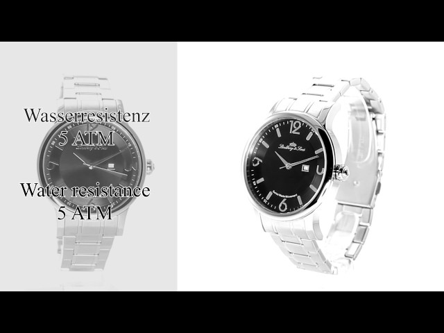 Vídeo relacionado con Lindberg & Sons LSSM201B - Reloj Pulsera analógico para Hombre de Cuarzo (Calibre Suizo), Correa de Acero Inoxidable Plateado