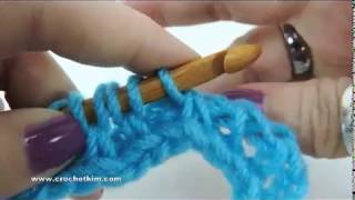 Tunisian Crochet: Smock Stitch Left Handed