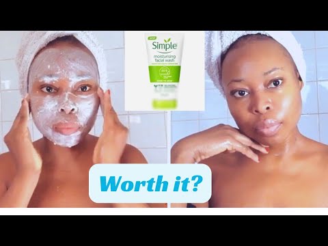 I TRIED Simple Facial Wash for my Combination Skin | Simple product review